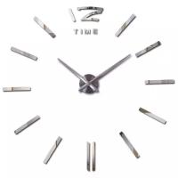 Mirron / Большие настенные часы 3D / 120 см / часы настенные бесшумные / декор дома / часы на стену / часы наклейка
