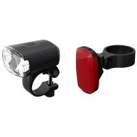 Велофонарь (комплект) BBB lightset Stud combo + BLS-147 rear Spot Black