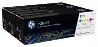 Картридж HP 131A U0SL1AM комплект CF211A + CF212A + CF213A для HP LaserJet Pro 200 color M251/M251n/M251nw/M276/M276n/M276nw голубой/пурпурный/желтый