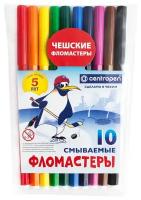 Фломастеры Centropen "Пингвины", 10цв, смываемые, ПВХ (арт. 002716)