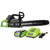 Аккумуляторная пила greenworks GD40CS15 (2005707UA) 1500 Вт 40 В/2 А·ч зеленый