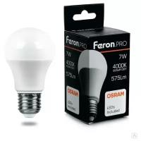 Лампа светодиодная LED 17вт Е27 теплый Feron.PRO OSRAM (LB-1017)