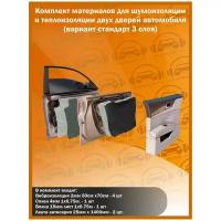 Комплект шумоизоляции для 2-х дверей Shumka96/ Стандарт /