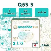 Inseense подгузники Q5S S (4-8 кг), 72 шт., S