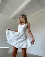 Платье белое M