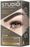 Essem Hair Studio Professional стойкая крем-краска для бровей, с эффектом татуажа, графит