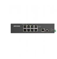 Коммутатор Hikvision DS-3T0310HP-E/HS 8x100Mb 1G 1SFP 6PoE+ 110W неуправляемый