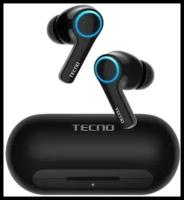 Наушники Tecno Беспроводные Bluetooth Hipods H3 черный/black