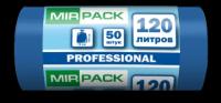 Мешки для мусора 120 л Professional синие (ПНД, 15 мкм, в рулоне 50 штук, 70х110 см)