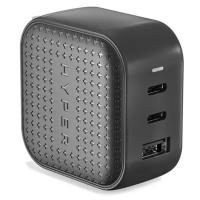 Сетевое зарядное устройство HyperJuice Lifestyle 65W GaN Charger 1 x USB / 2 x USB-C чёрное (HJ265-BLACK)