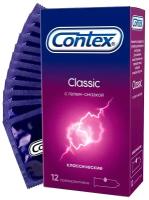 Презервативы Contex Classic, классические, с гелем-смазкой, 12 шт