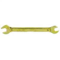 Ключ рожковый Сибртех 6 х 7 мм, желтый цинк 14301