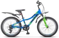 Подростковый велосипед STELS Pilot 260 Gent 20" V010 Синий/зелёный (собран и настроен) 2022