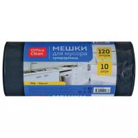 OfficeClean Мешки для мусора 120л OfficeClean ПВД, 68*105см, 55мкм, 10шт., суперпрочные, черные, в рулоне, 3 шт