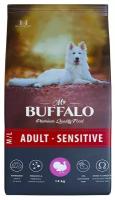 Корм сухой для собак Mr.buffalo ADULT M/L SENSITIVE для собак средних и крупных пород, индейка, 14кг