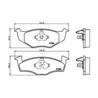 Дисковые тормозные колодки передние TRIALLI PF 4375 (4 шт.)