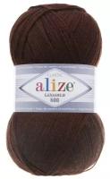 Пряжа Alize Lanagold 800 (Ланаголд)26 коричневый 49% шерсть, 51% акрил 100г 800м 1шт