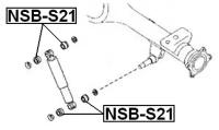 Втулка заднего амортизатора Febest NSB-S21