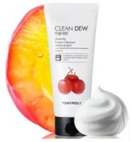TONY MOLY Clean Dew ACEROLA Foam Cleanser Пенка для умывания с эффектом Регенерации кожи Витамин С Антиоксидант с экстрактом Ацеролы (барбадосская вишня), 180 ml