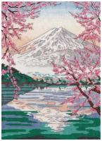 Фудзияма и озеро Кавагути #1311 Овен Набор для вышивания 20 × 30 см Счетный крест