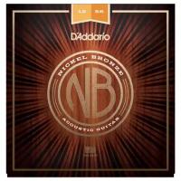 NB1256 Nickel Bronze Комплект струн для акустической гитары, Light Top/Med Bottom, 12-56, D'Addario