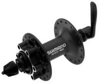 Втулка передняя Shimano M475, 36 отверстий, 6-болт, QR, черн