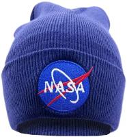 Шапка с логотипом Skully beanie NASA navy