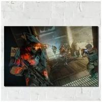 Картина интерьерная на рельефной доске, рисунок ОСП игра Killzone Shadow Fall - 11331