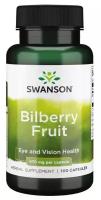 Swanson Bilberry Fruit 470 mg (Черника 470 мг) 100 капсул (Swanson)