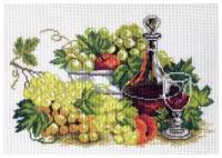 Канва с нанесенным рисунком Матренин Посад 0747 "Натюрморт с виноградом", для вышивания крестом