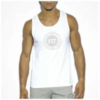 Майка-безрукавка "Basic Cotton Fit Tank Top - White" / ES Collection / Белый / Размер 3XL