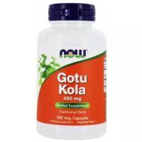 Gotu Kola, Готу Кола NOW Foods, Центелла Азиатская 450 мг - 100 капсул