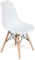 Стул обеденный TETCHAIR Secret De Maison CINDY (EAMES) (mod. 001) / 1 шт в упак., дерево береза/металл/сиденье пластик, 51x46x82.5см, white (белый)