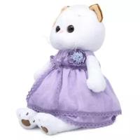 Мягкая игрушка Basik&Co Кошка Ли-Ли в лавандовом платье 24 см