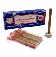 Ароматические благовония безосновные палочки Satya Nag Champa Наг Чампа, 10 шт