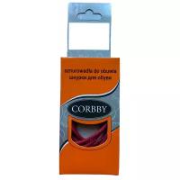 Corbby шнурки, тонкие, черные 60 см. Хлопок с пропиткой