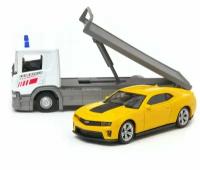 Набор WELLY Грузовик Scania (1:57), Chevrolet Camaro ZL1 (1:43)