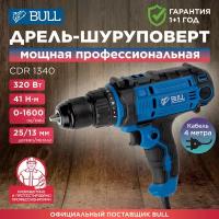 Дрель-шуруповерт сетевая BULL CDR 1340 (1333409)