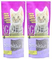 NERO GOLD super premium Для Кошек с чувствительным пищеварением: Ягненок (Cat Adult Sensitive) 0,8 кг 20051 (2 шт)