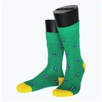 Мужские носки ASKOMI зеленые, размер 25 (39-40)