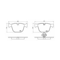 Комплект тормозных колодок Brembo P 06 053 для BMW 5 серия F07, 7 серия