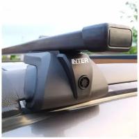 Багажник на рейлинги Inter Titan для Lifan X60 / Лифан Х60 2012-2015 с секретками, прямоугольные дуги 120