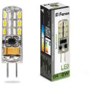 Лампа светодиодная Feron LB-420 G4 2W 12V 4000K (25448). Комплект из 10 шт