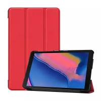 Чехол-обложка MyPads для Samsung Galaxy Tab A 8.0 (2019) SM-P200 / P205 тонкий умный кожаный на пластиковой основе с трансформацией в подставку к