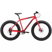 Велосипед STARK Fat 26.2 HD 2021 красный/черный 16"