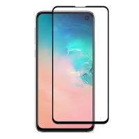 Защитное стекло на телефон Samsung Galaxy S10e / Полноэкранное стекло на Самсунг Галакси С10 Е (Черный)