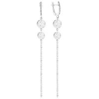 Серьги Forever Crystal Chain Duo из натурального ограненного горного хрусталя