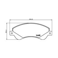 Дисковые тормозные колодки передние Textar 2448501 для Ford Transit Tourneo, Ford Transit (4 шт.)