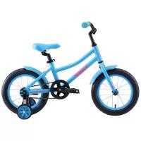 Детский велосипед Stark Foxy 14 Girl, год 2020, цвет Голубой-Розовый