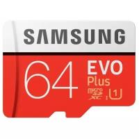 Карта памяти Samsung microSDXC EVO Plus 64GB Белый